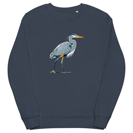 Great Blue Heron Eco Sweatshirt